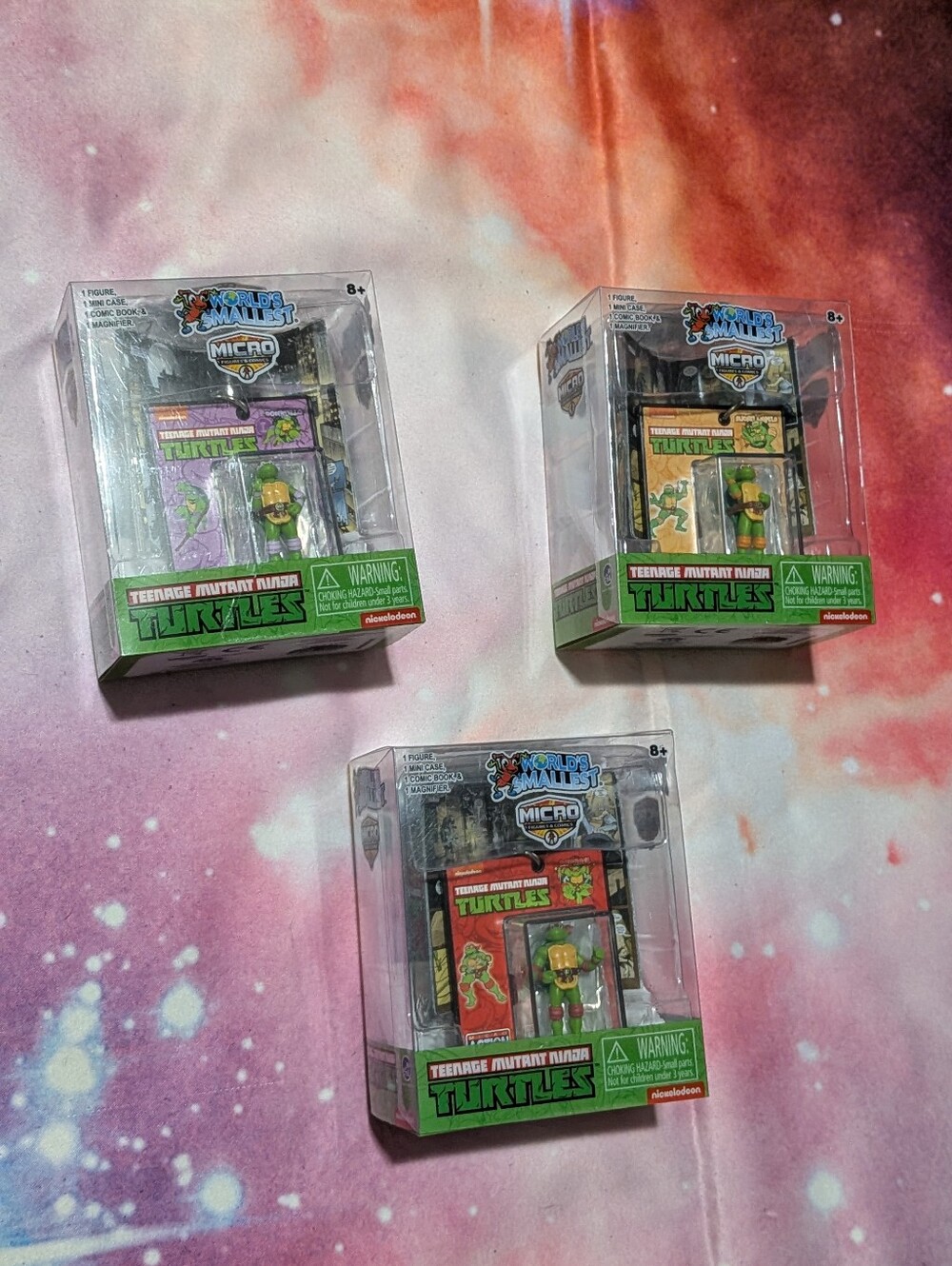🐢 Teenage Mutant Ninja Turtles Worlds Smallest 3 Figures